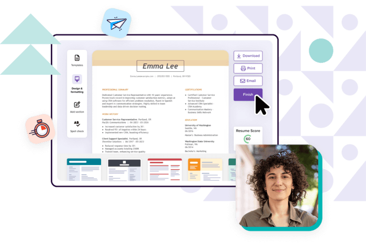 Monster Free Resume Builder hero 2
