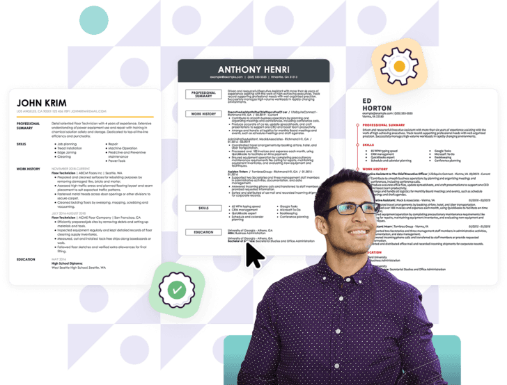 Monster Professional Resume Templates hero 1