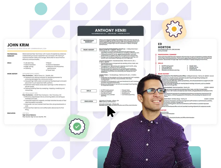 Monster Professional Resume Templates hero 1
