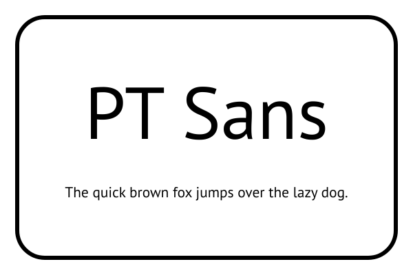 Pt Sans Font Example