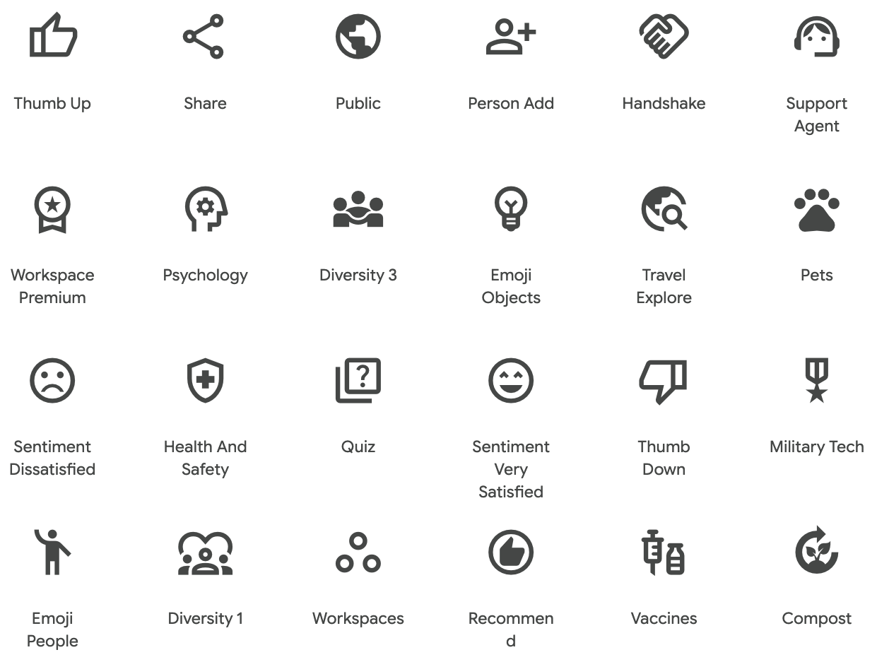 Minimalist line icons for modern resumes, representing skills like teamwork and psychology, and personal hobbies.