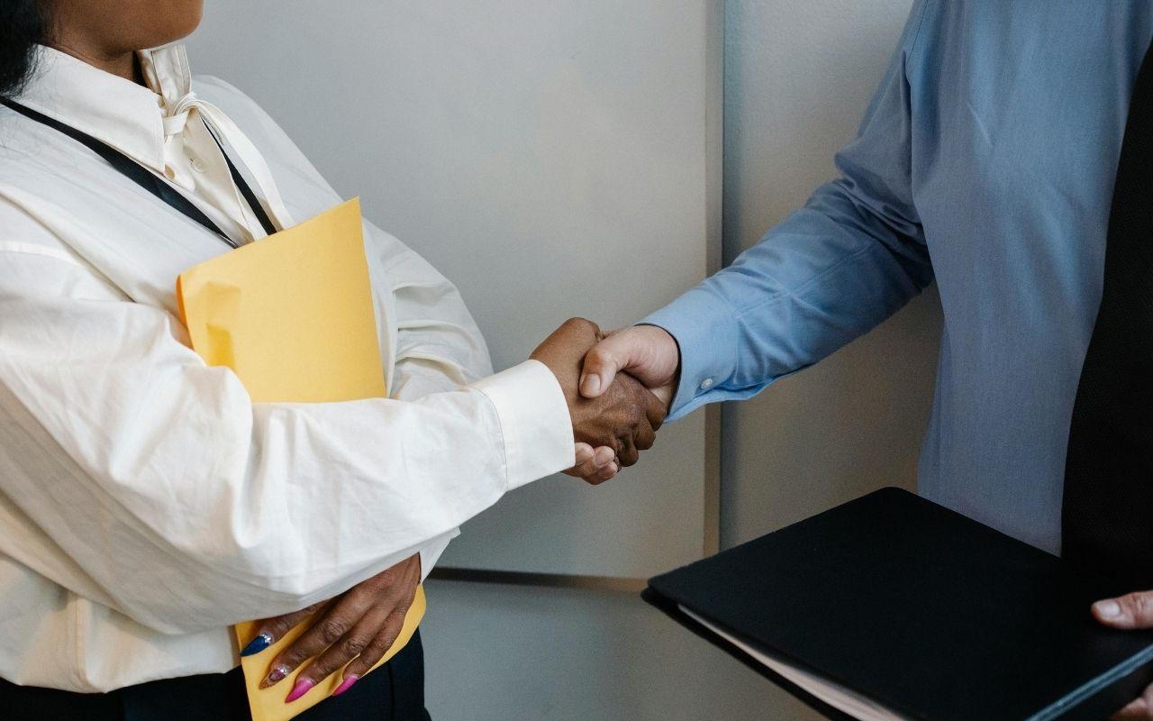 Closing Interview Handshake