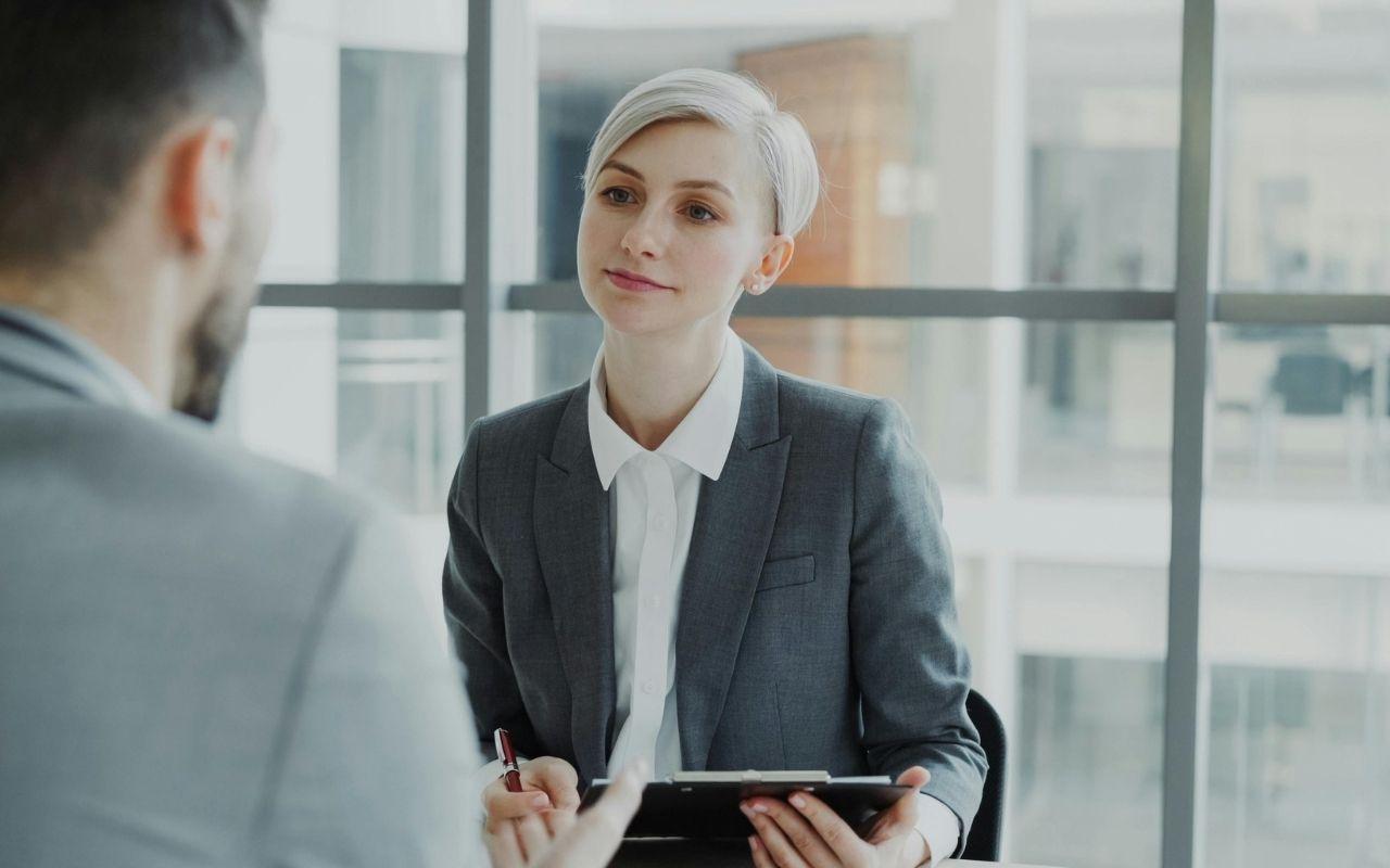 Job Applicant Interviewing With Ceo